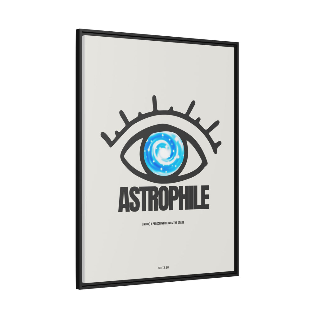 Astrophile Framed Canvas Print — Eye Galaxy Wall Art