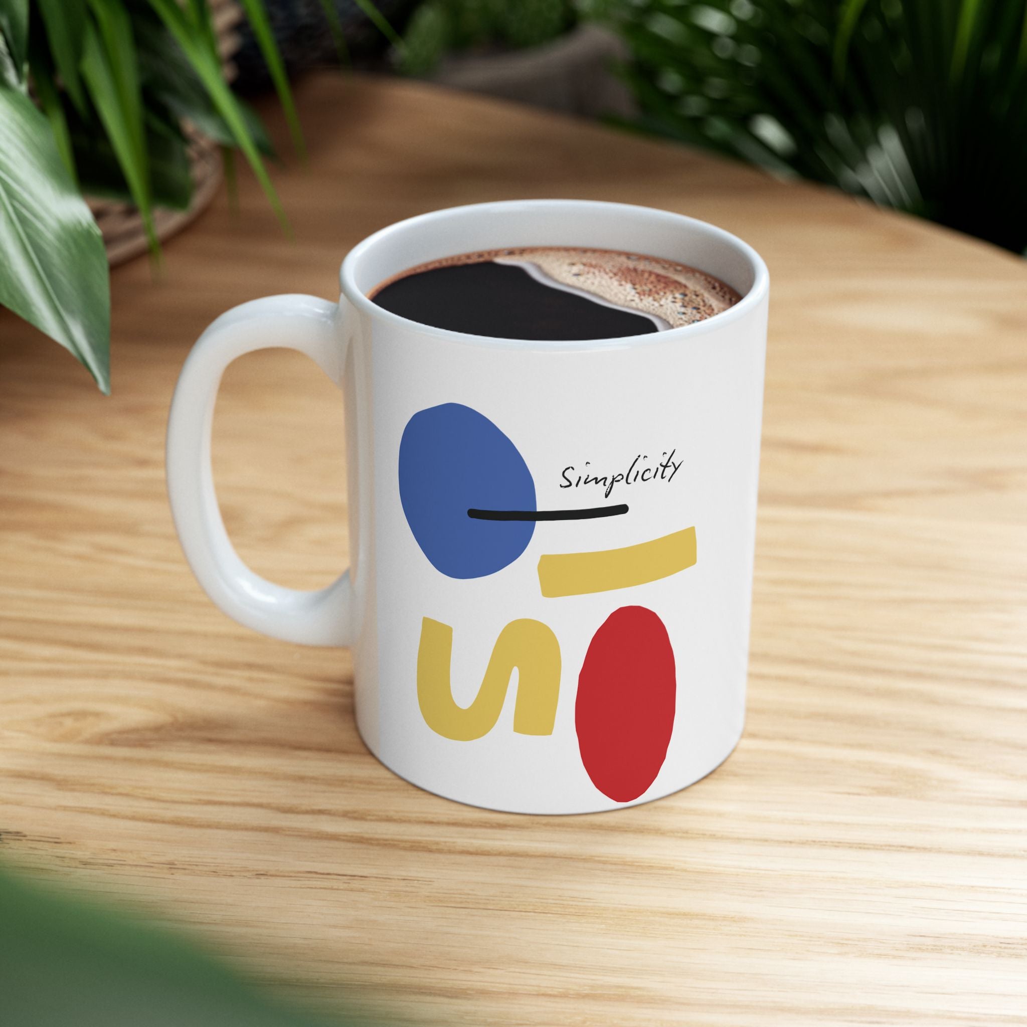 Simplicity Colorful Abstract Dots Coffee Mug (11oz/15oz)