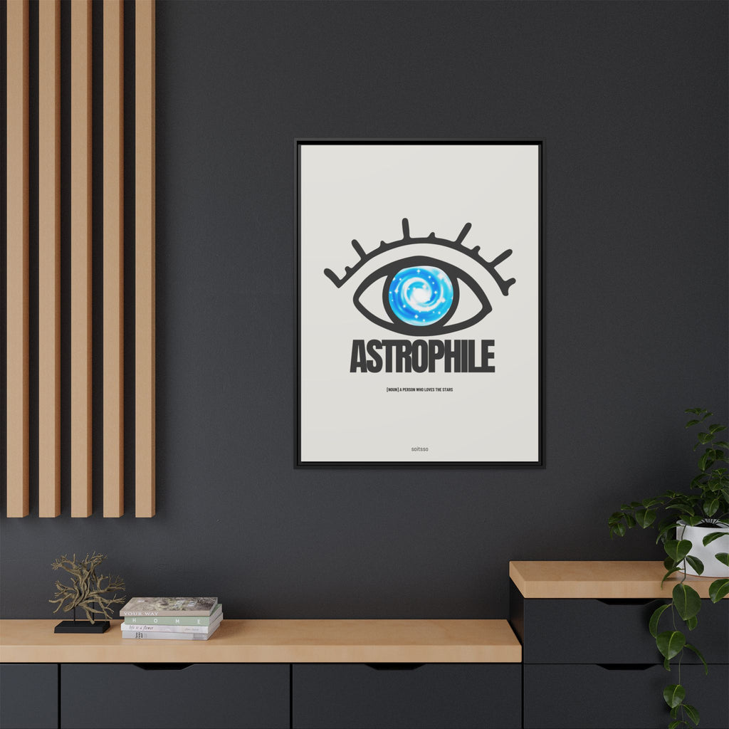 Astrophile Framed Canvas Print — Eye Galaxy Wall Art
