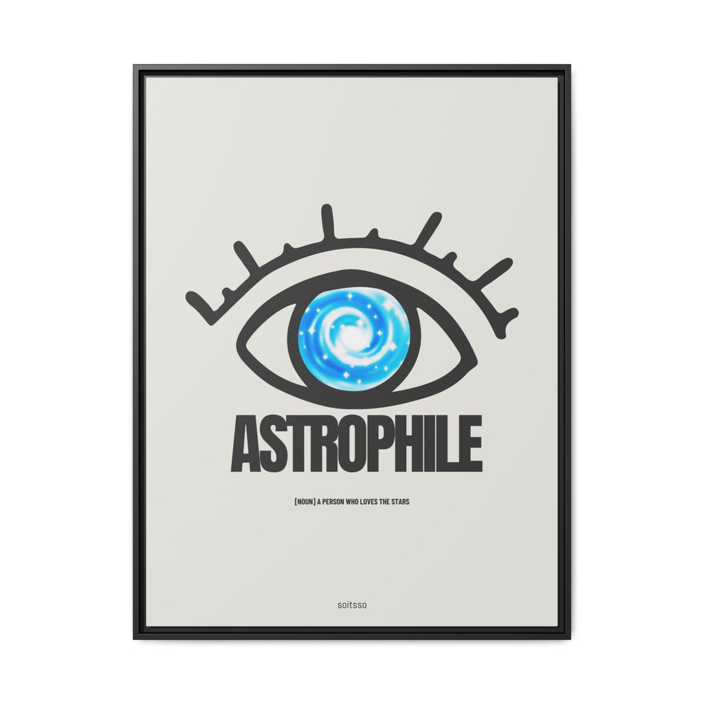 Astrophile Framed Canvas Print — Eye Galaxy Wall Art