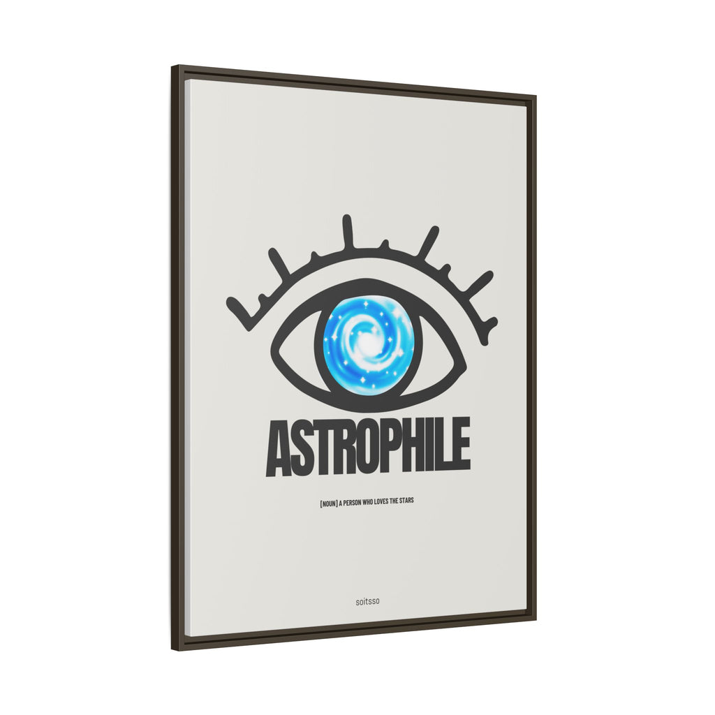 Astrophile Framed Canvas Print — Eye Galaxy Wall Art