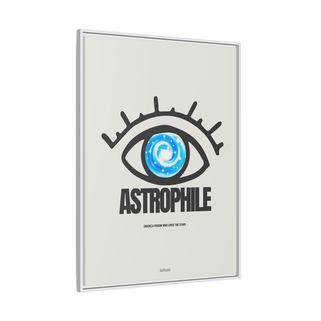 Astrophile Framed Canvas Print — Eye Galaxy Wall Art