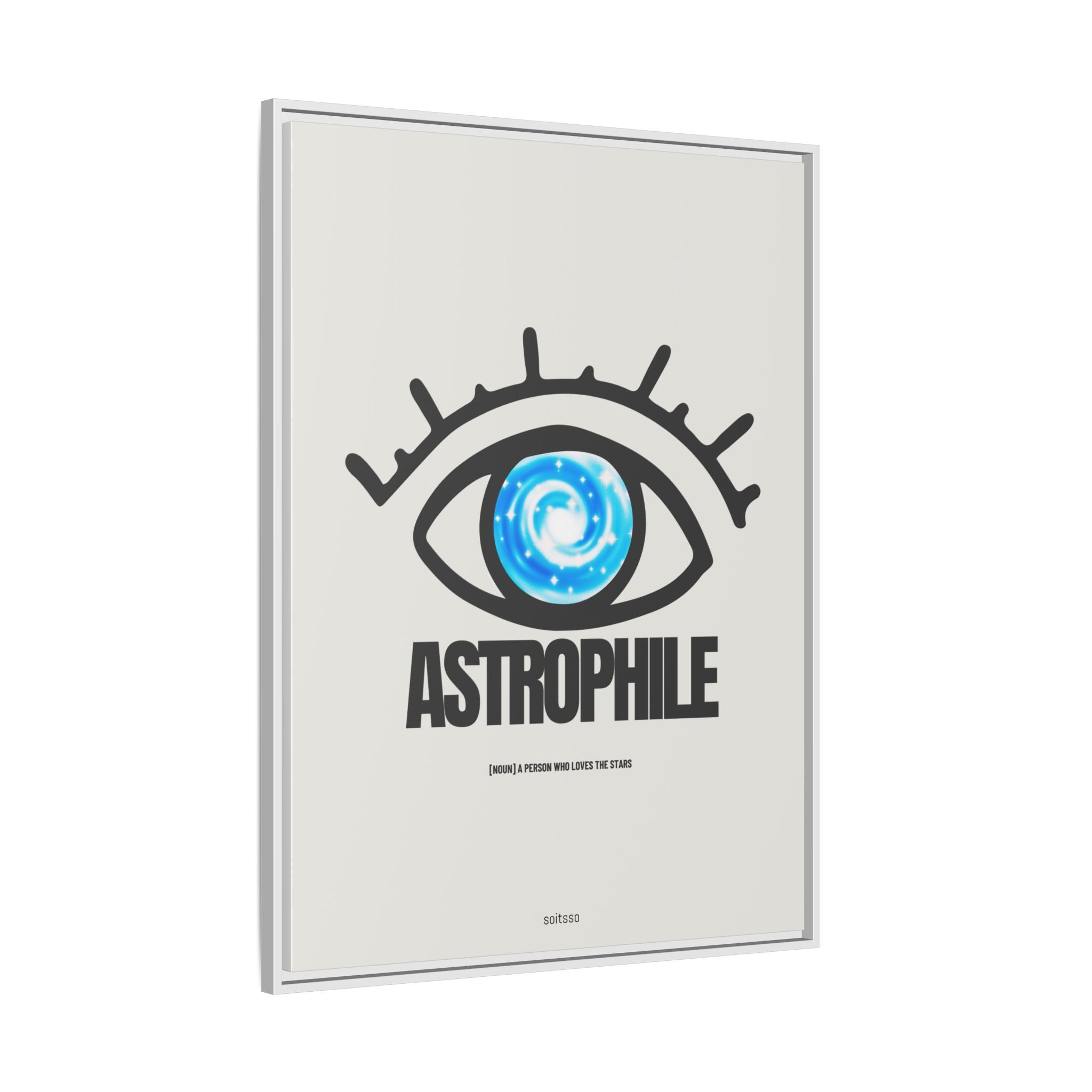 Astrophile Framed Canvas Print — Eye Galaxy Wall Art