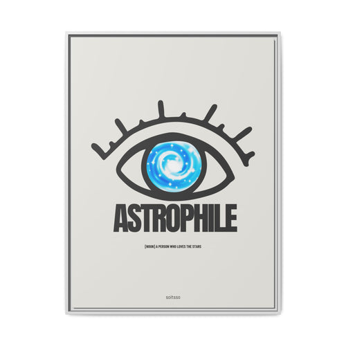 Astrophile Framed Canvas Print — Eye Galaxy Wall Art
