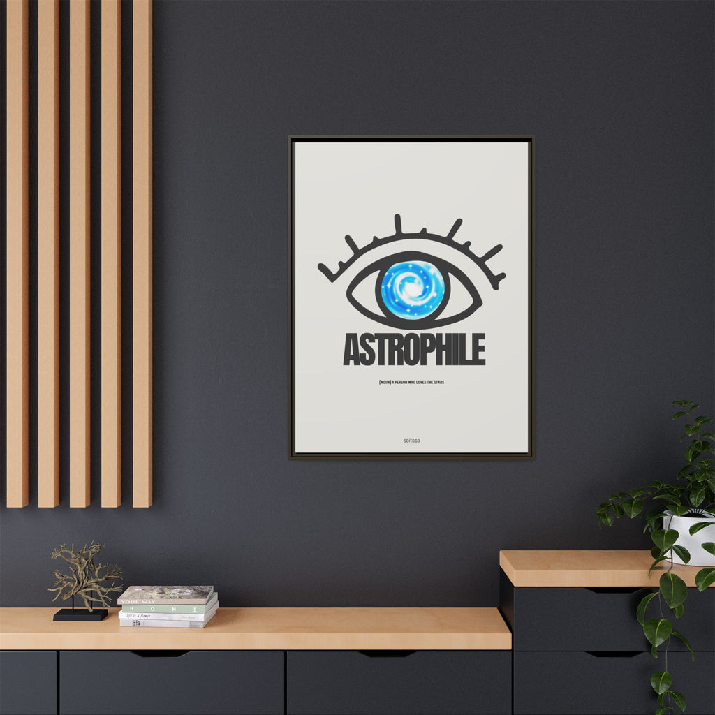 Astrophile Framed Canvas Print — Eye Galaxy Wall Art